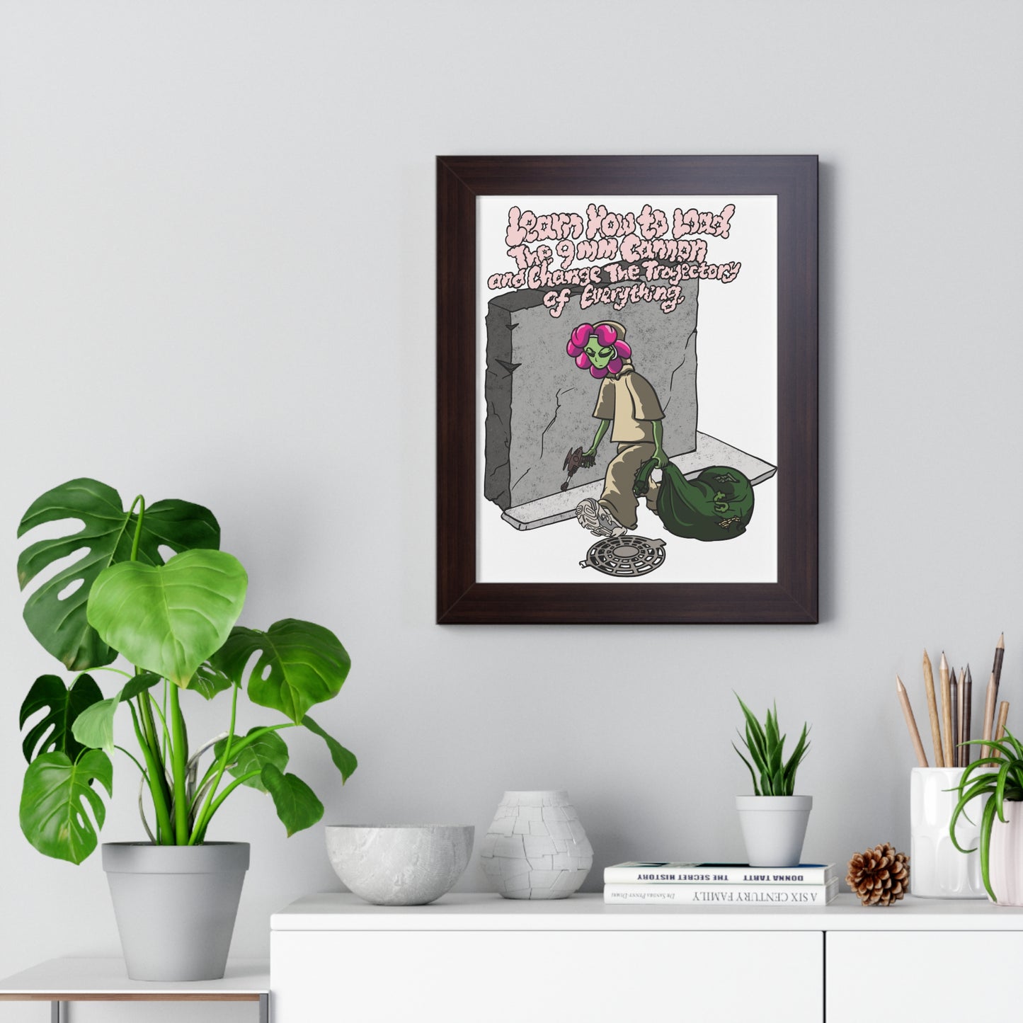 9mm Cannon Framed Poster