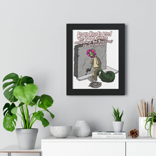 9mm Cannon Framed Poster