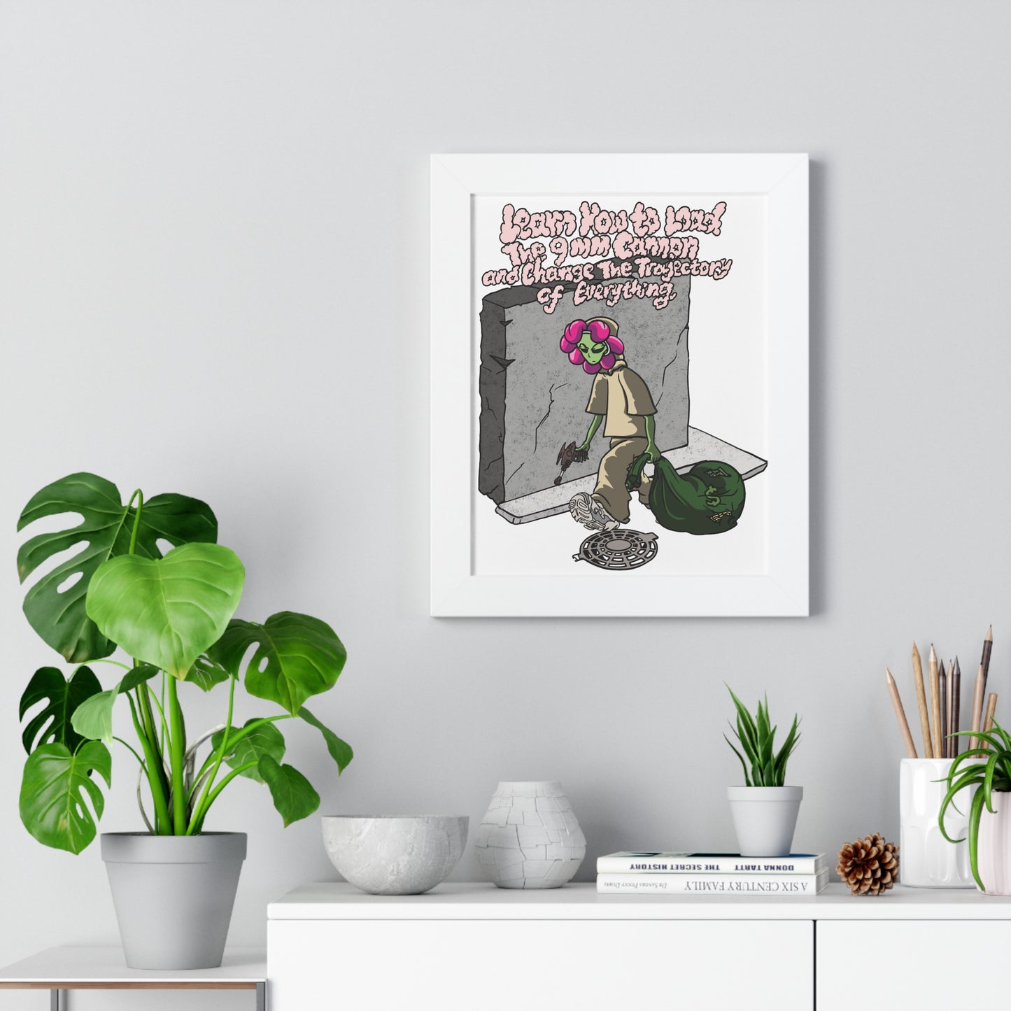 9mm Cannon Framed Poster